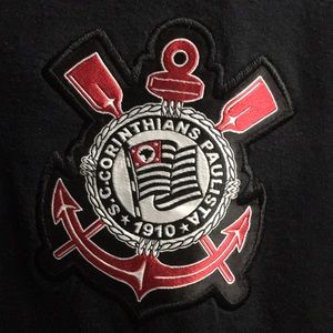 S.C. Corinthians Paulista polo shirt (M) w/ patch